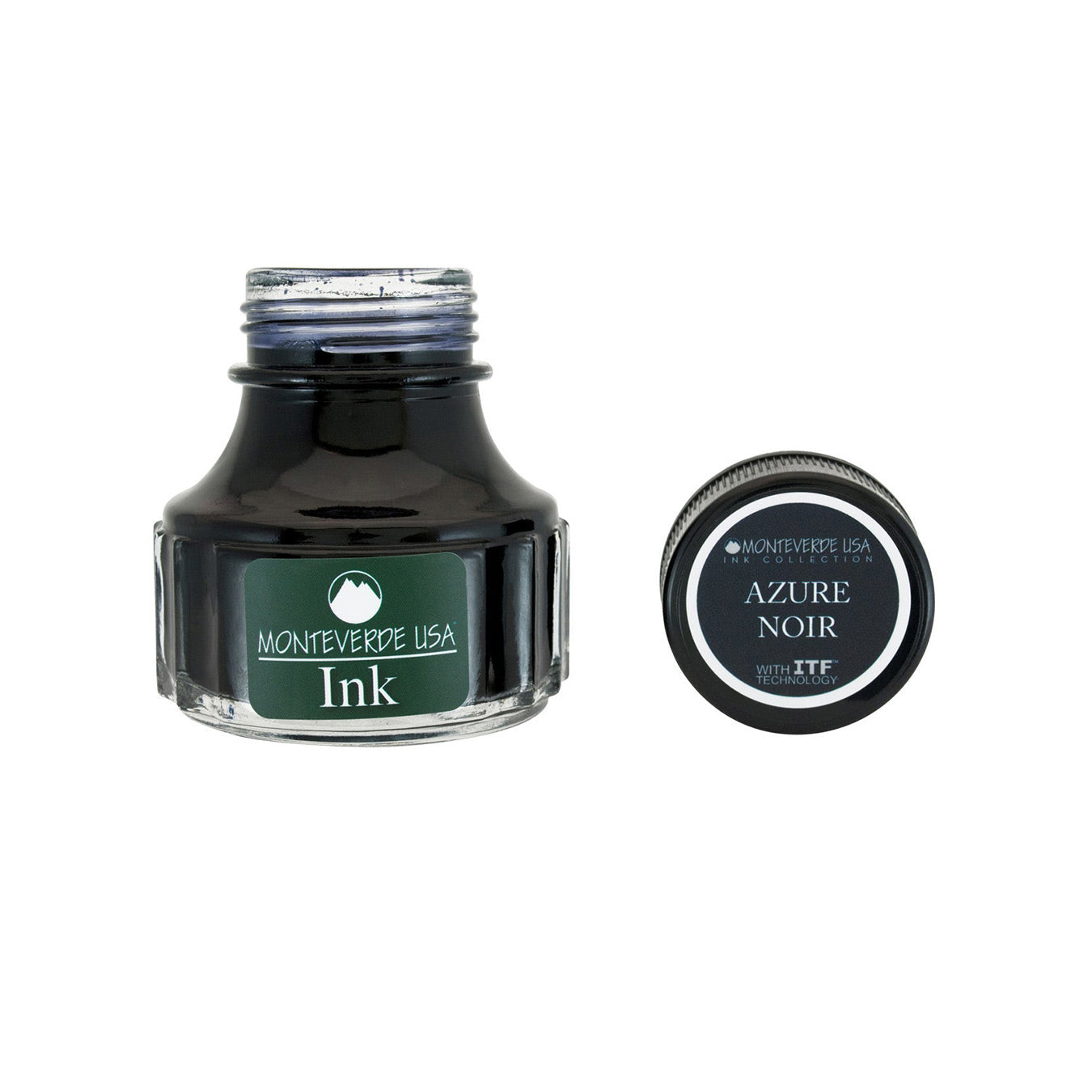 Monteverde Azure Noir Ink Bottle, Blue Black - 90ml