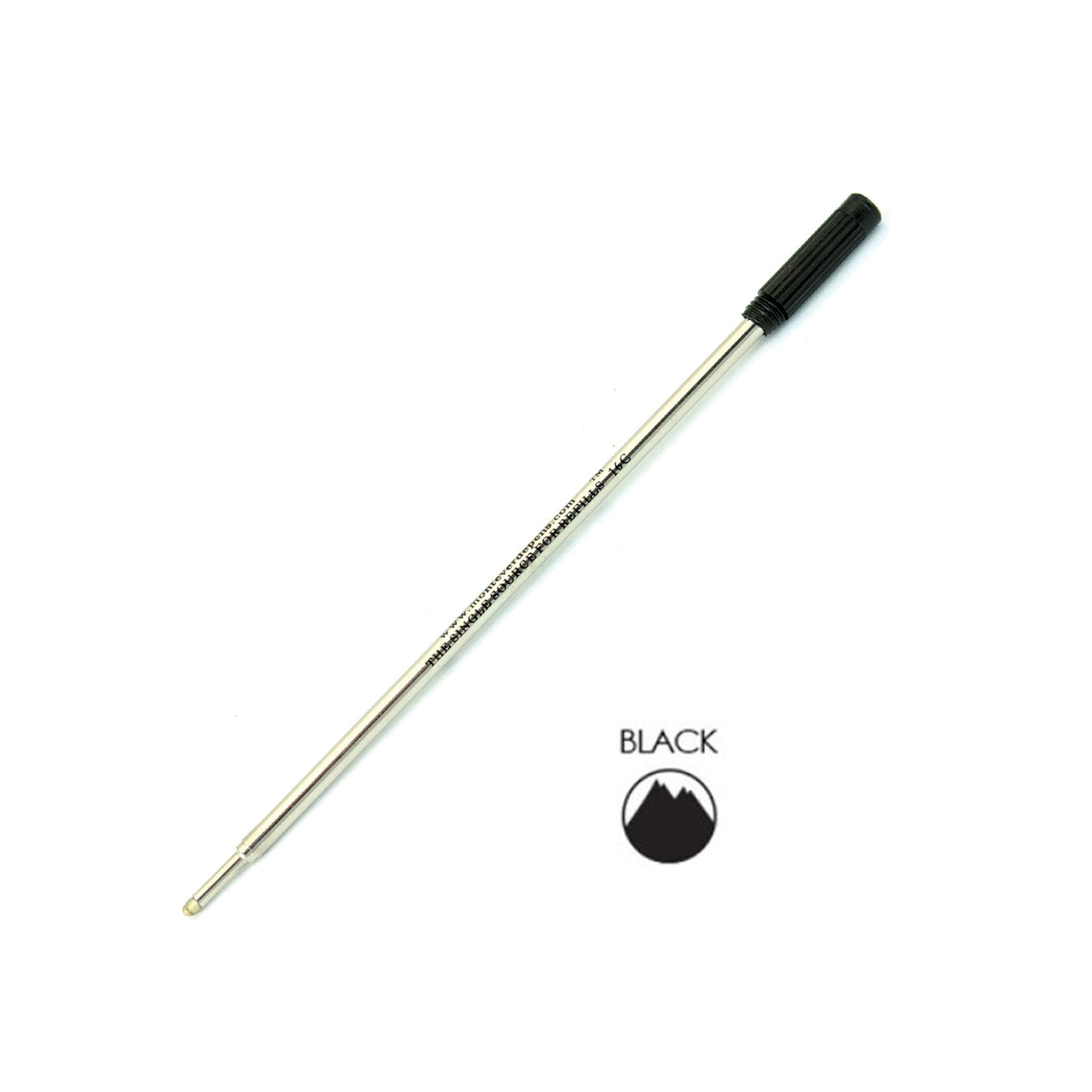 Monteverde Ball Pen Refill for Cross - Medium - Black - Pack of 2