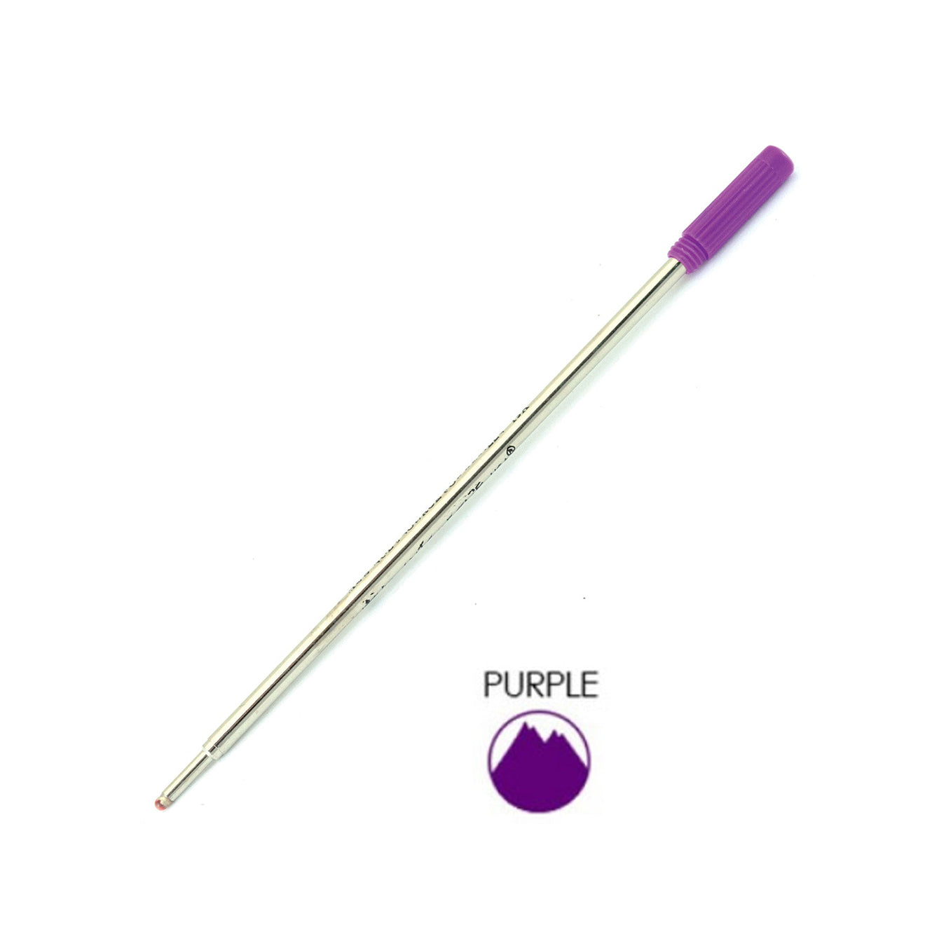Monteverde Ball Pen Refill for Cross - Medium - Purple - Pack of 2
