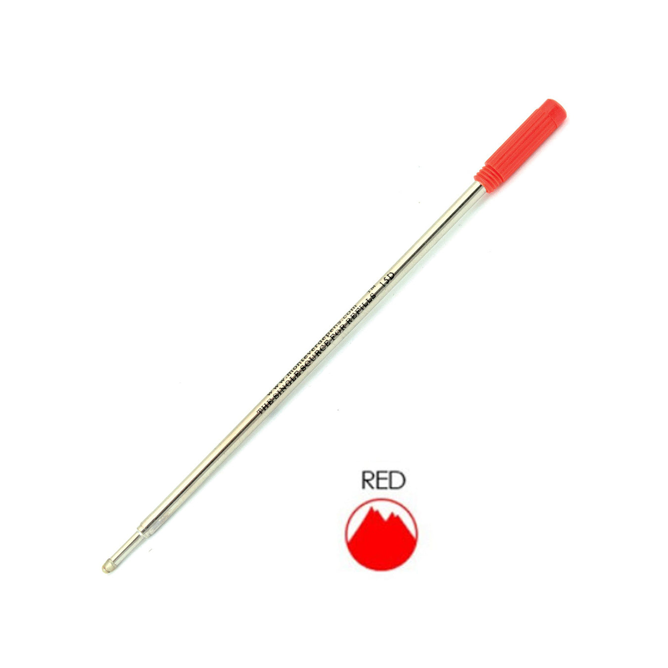 Monteverde Ball Pen Refill for Cross - Medium - Red - Pack of 2