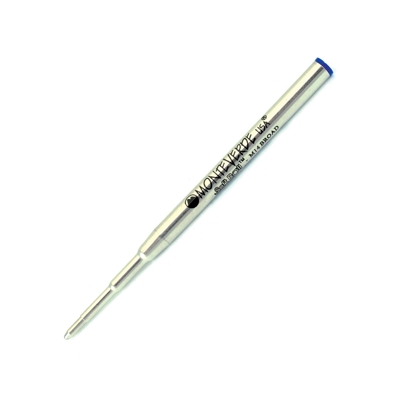 Monteverde Ball Pen Refill for Montblanc - Broad - Blue - Pack of 2