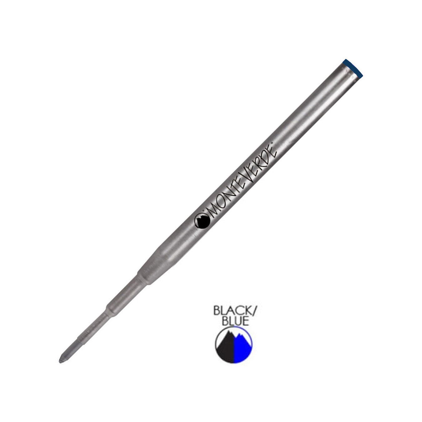 Monteverde Ball Pen Refill for Montblanc - Medium - Blue Black - Pack of 2