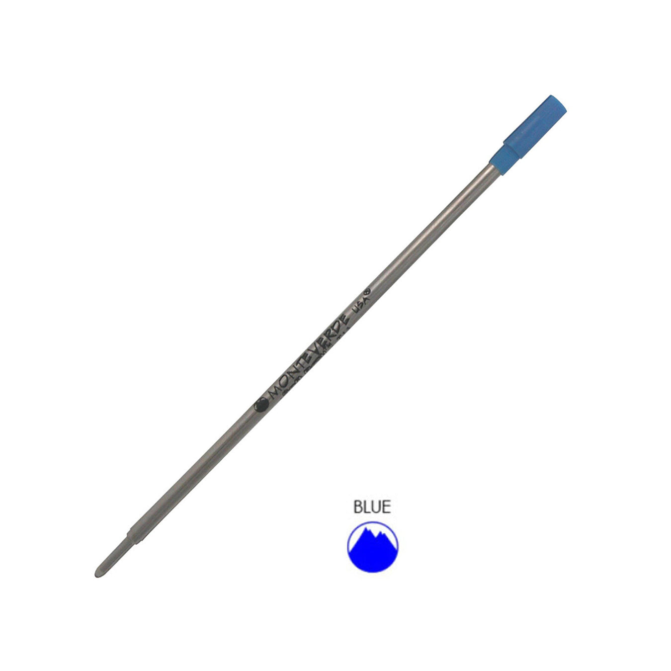 Monteverde Ball Pen Refill for S.T. Dupont - Medium - Blue - Pack of 2