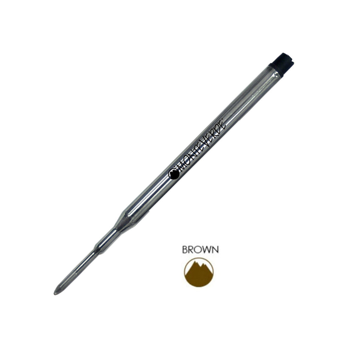 Monteverde Ball Pen Refill for Sheaffer - Medium - Brown - Pack of 2