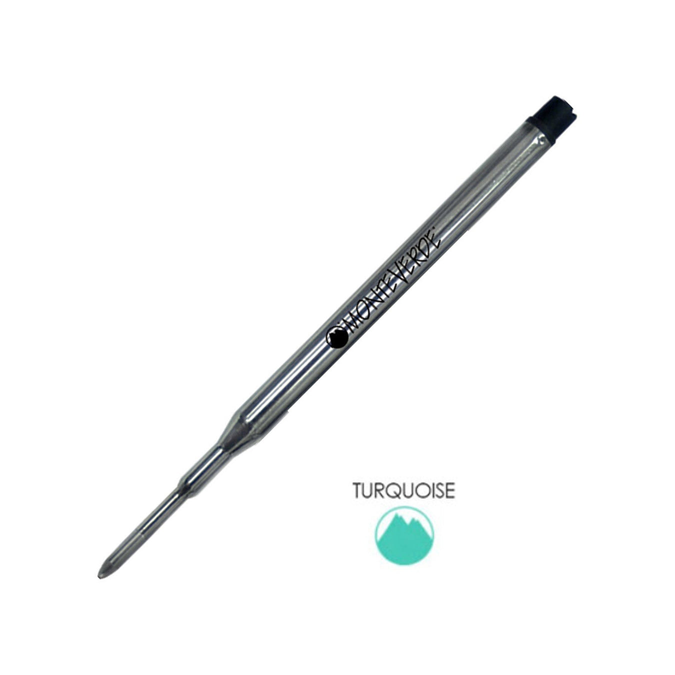 Monteverde Ball Pen Refill for Sheaffer - Medium - Turquoise - Pack of 2