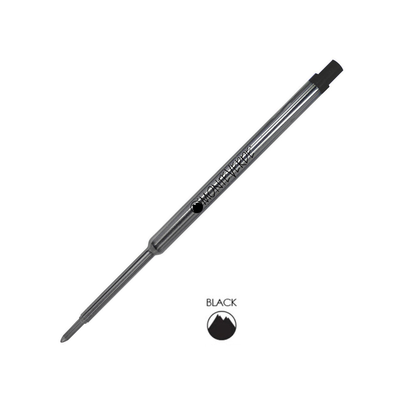 Monteverde Ball Pen Refill for Waterman - Medium - Black - Pack of 2