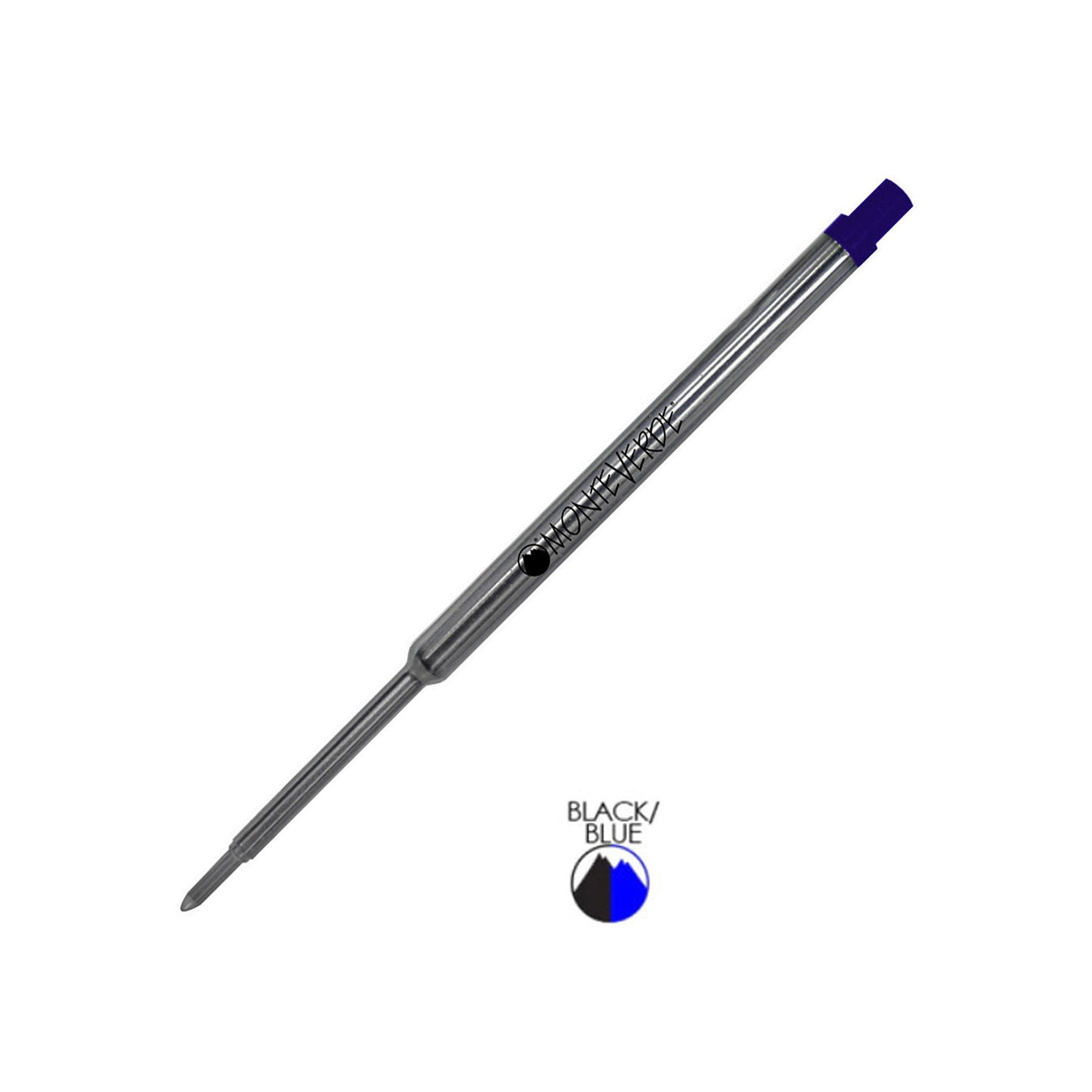 Monteverde Ball Pen Refill for Waterman - Medium - Blue Black - Pack of 2