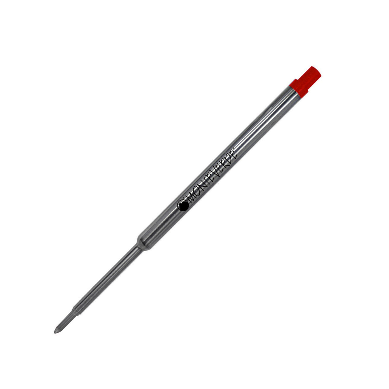 Monteverde Ball Pen Refill for Waterman - Medium - Red - Pack of 2
