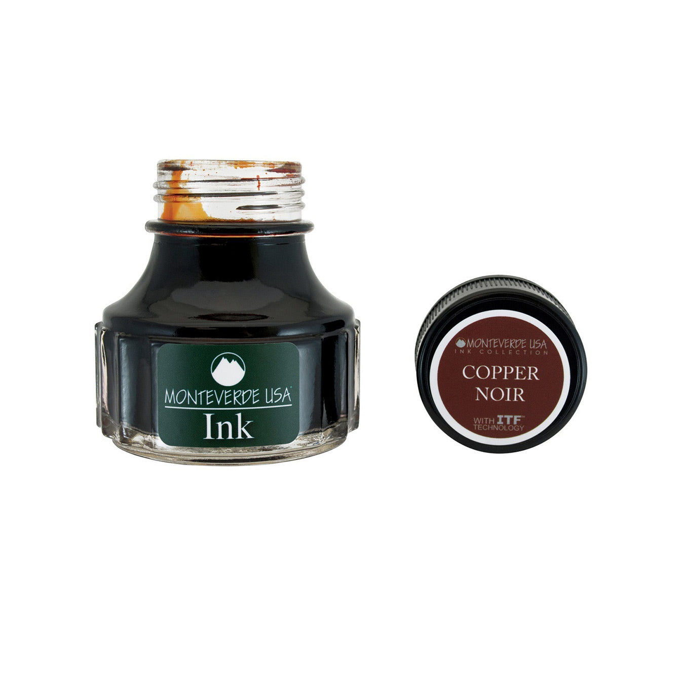 Monteverde Copper Noir Ink Bottle, Brown - 90ml
