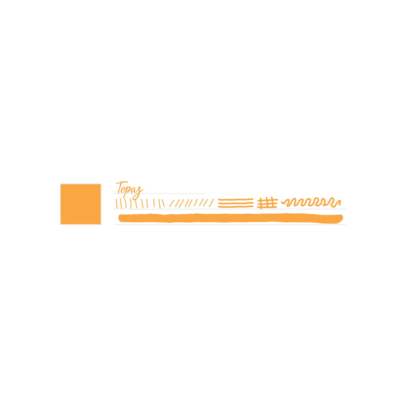 Monteverde Gemstone Topaz Ink Bottle, Orange - 30ml