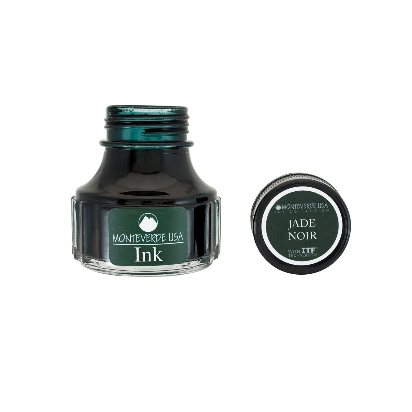 Monteverde Jade Noir Ink Bottle, Green - 90ml