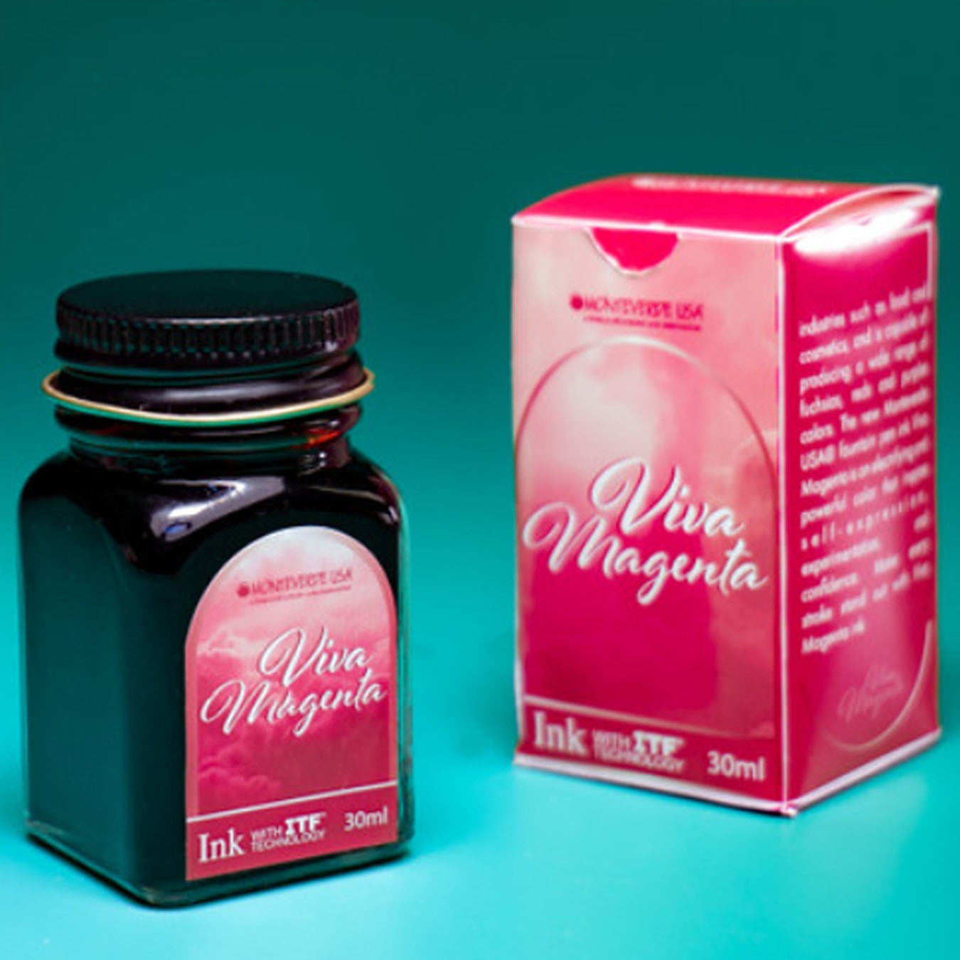 Monteverde Viva Magenta Ink Bottle - 30ml