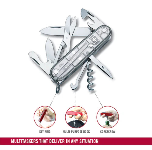 Victorinox Climber Silvertech, 91 Mm , Silver Translucent