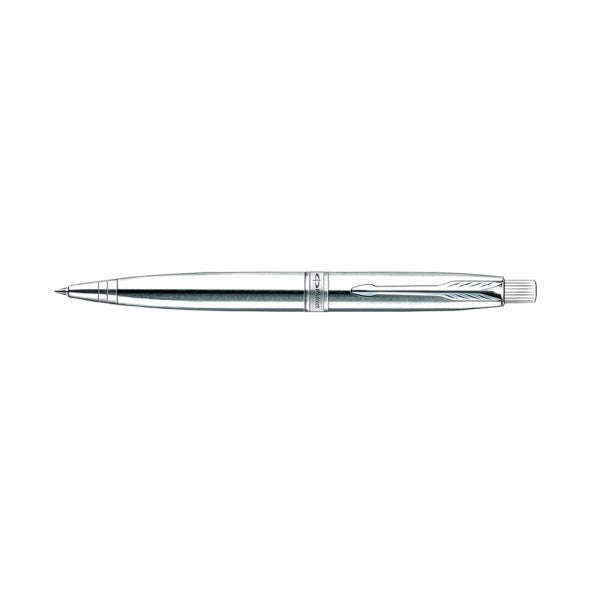 Parker Aster Shiny Chrome CT Ballpoint Pen + Visiting Card Holder