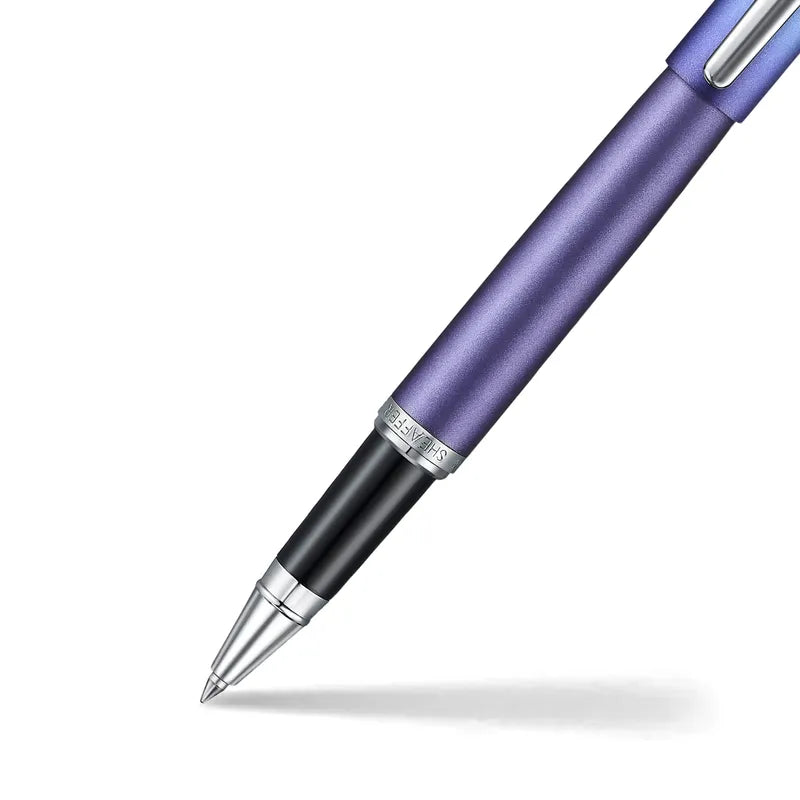 Sheaffer Expressions VFM 9430 Blue and Purple Pearlised Gradient  with Chrome-Plated Trim Rollerball Pen