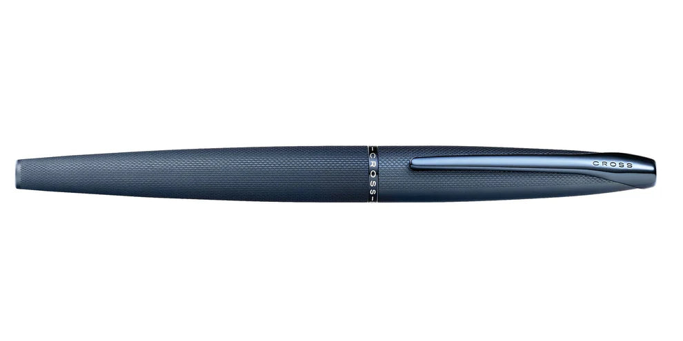 Cross AT0886-45MS ATX® Sandblasted Dark Blue Stainless Steel Medium Nib Fountain Pen