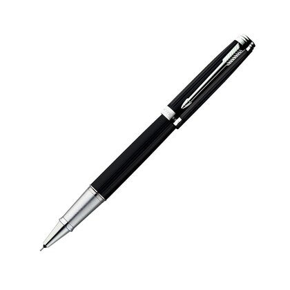 Parker Ambient Lacque Black Chrome Trim Rollerball Pen + Fountain Pen Gift Set