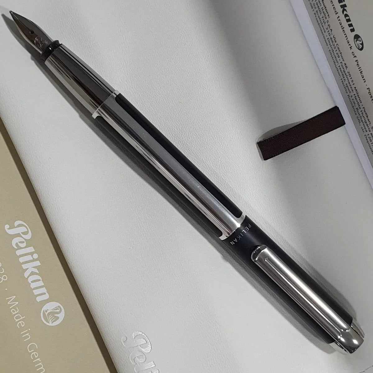 Pelikan Pura P40 Fountain Pen – Black Silver
