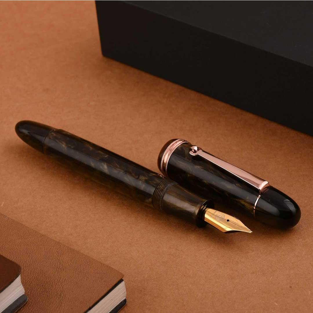 Penlux | Fountain Pen | Grande Brown Wave
