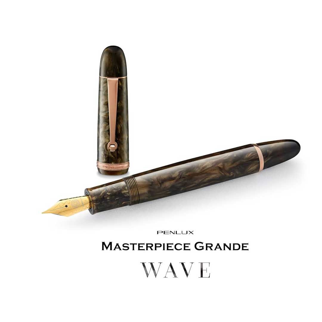 Penlux | Fountain Pen | Grande Brown Wave