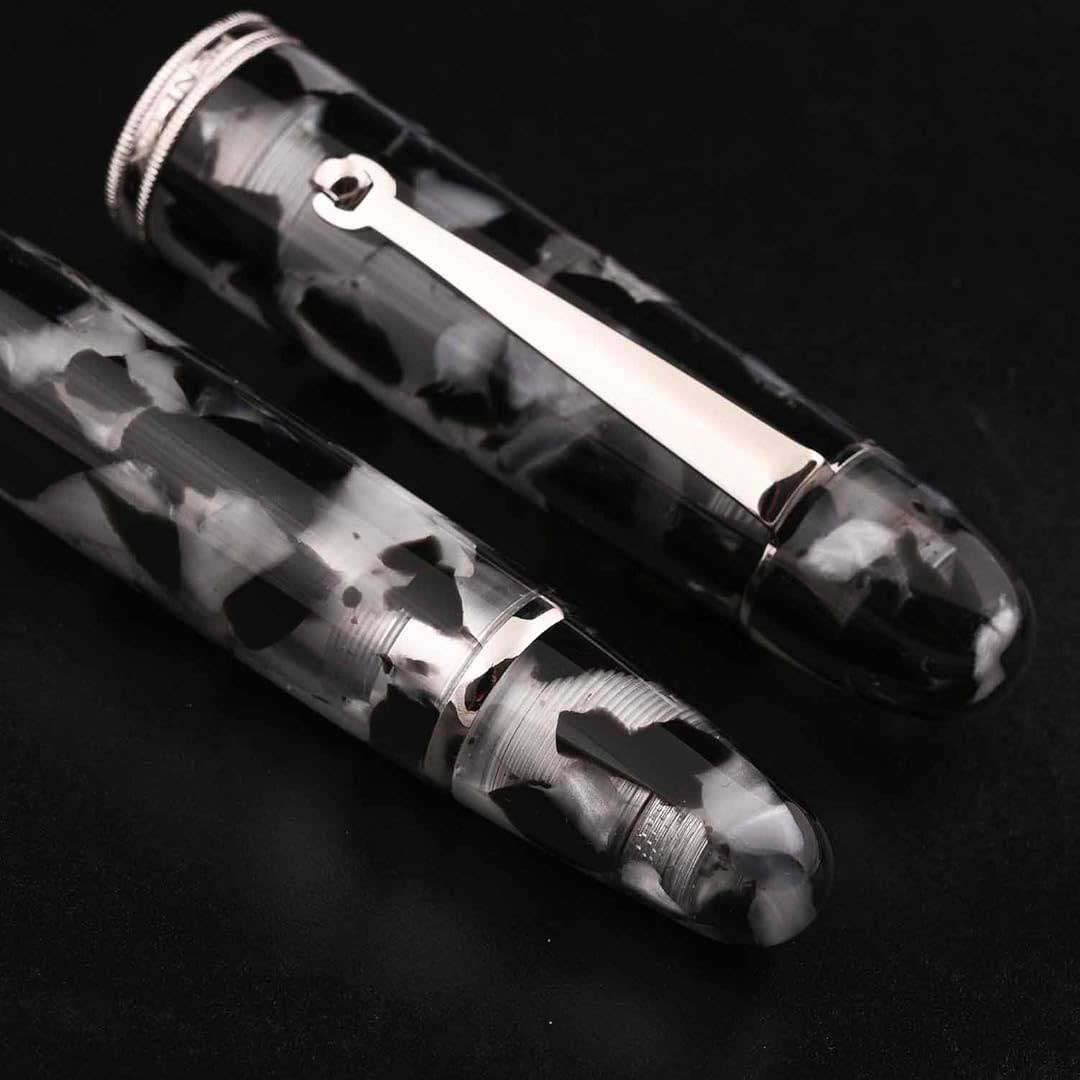 Penlux | Koi | Fountain Pen | King Body | Black & White | Piston Filling