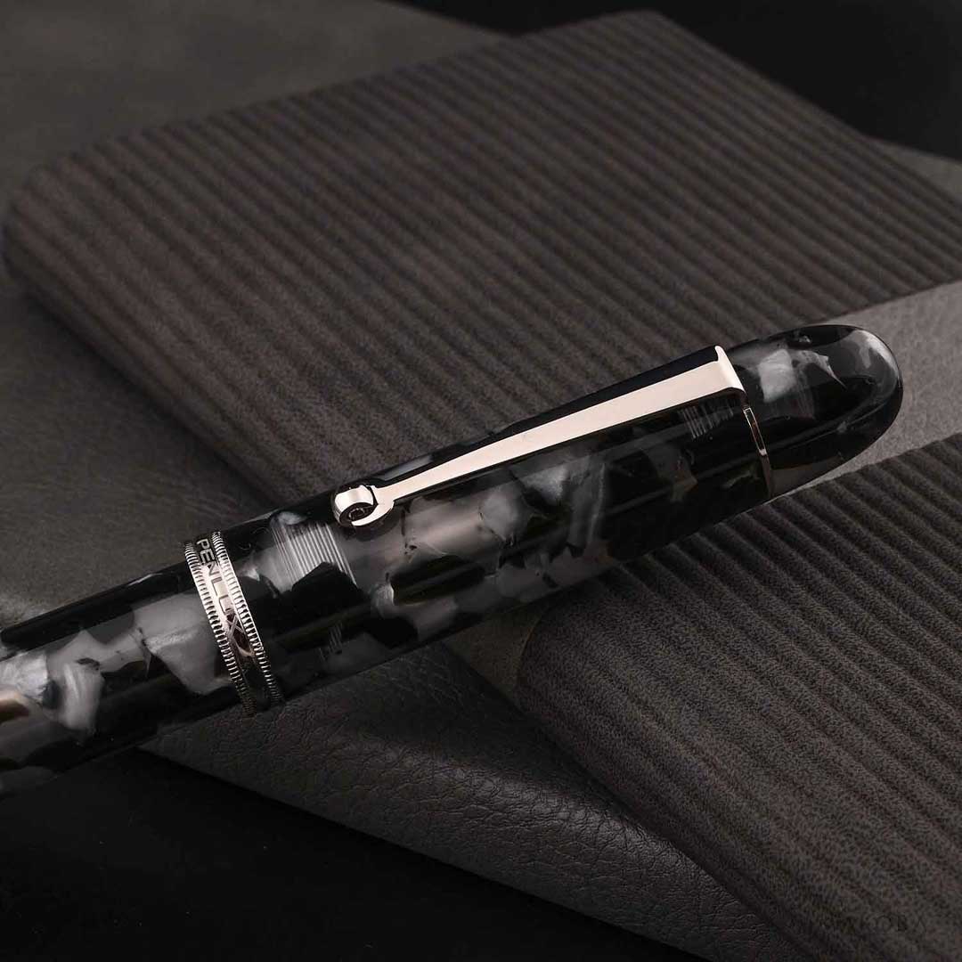 Penlux | Koi | Fountain Pen | King Body | Black & White | Piston Filling
