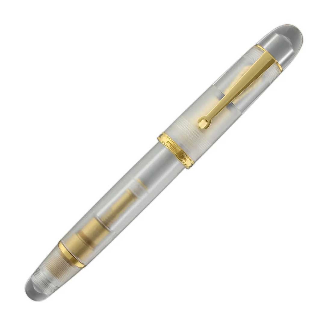 Penlux | Masterpiece Grande | Fountain Pen | Cloudy Bay | Clear Gold Trims | Piston Filling