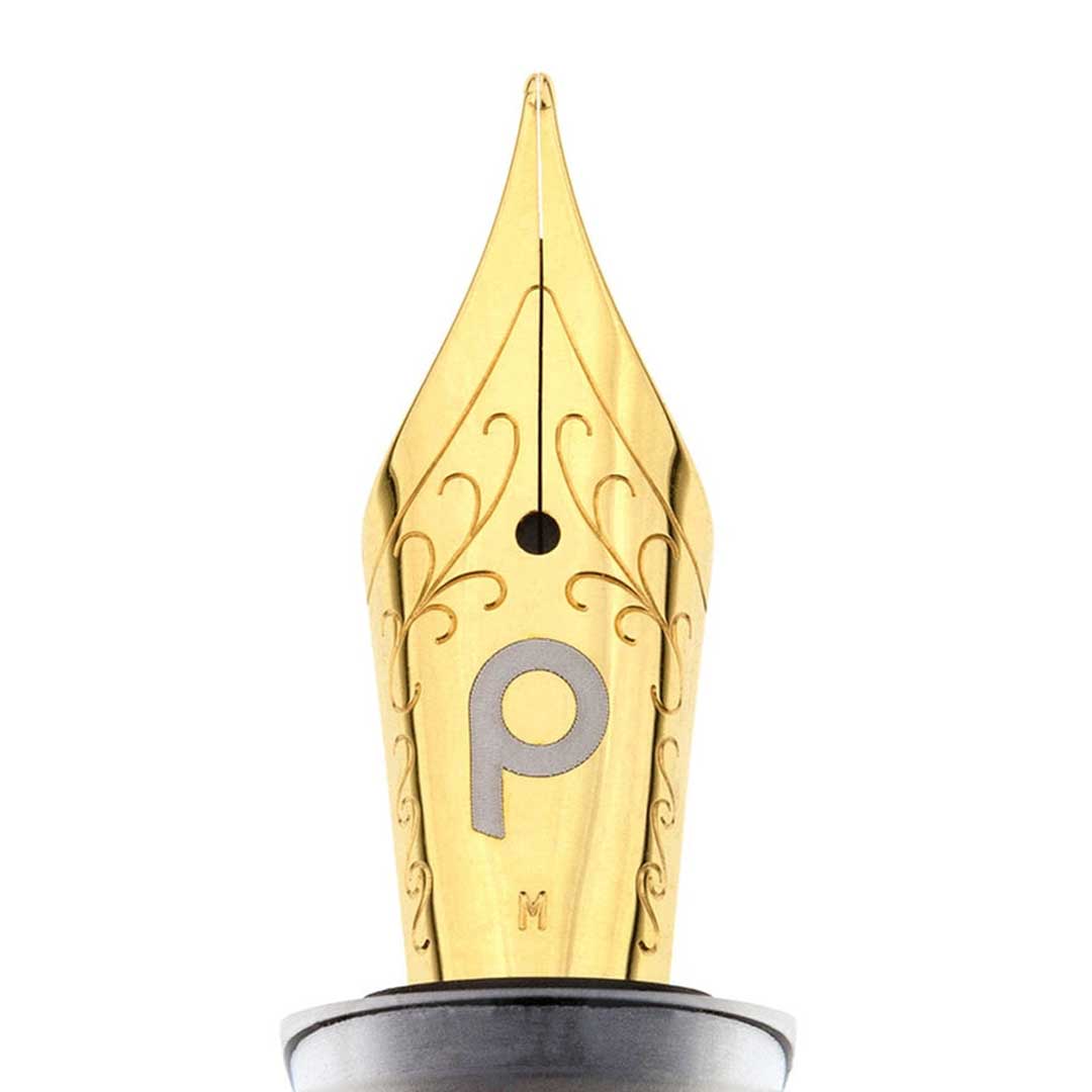 Penlux | Masterpiece Grande | Fountain Pen | Cloudy Bay | Clear Gold Trims | Piston Filling