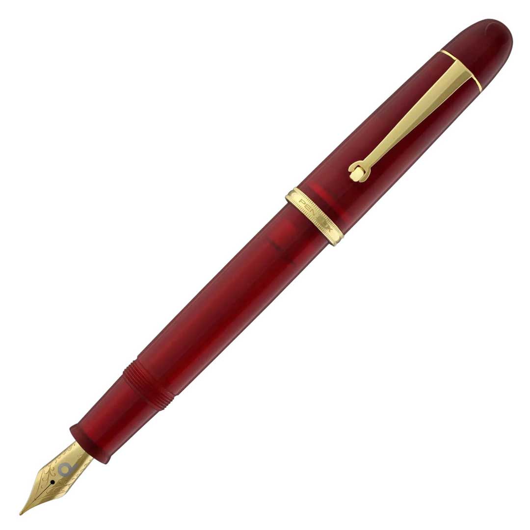 Penlux | Masterpiece Grande | Fountain Pen | Daybreak | Red | Piston Filling