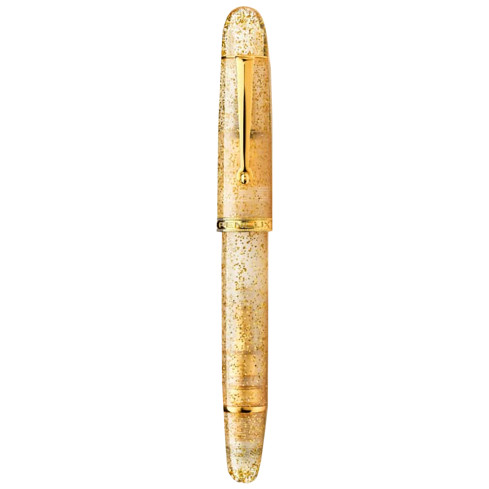 Penlux | Masterpiece Grande | Great Natural | Fountain Pen | Golden Sand | Clear Body | Piston Filling