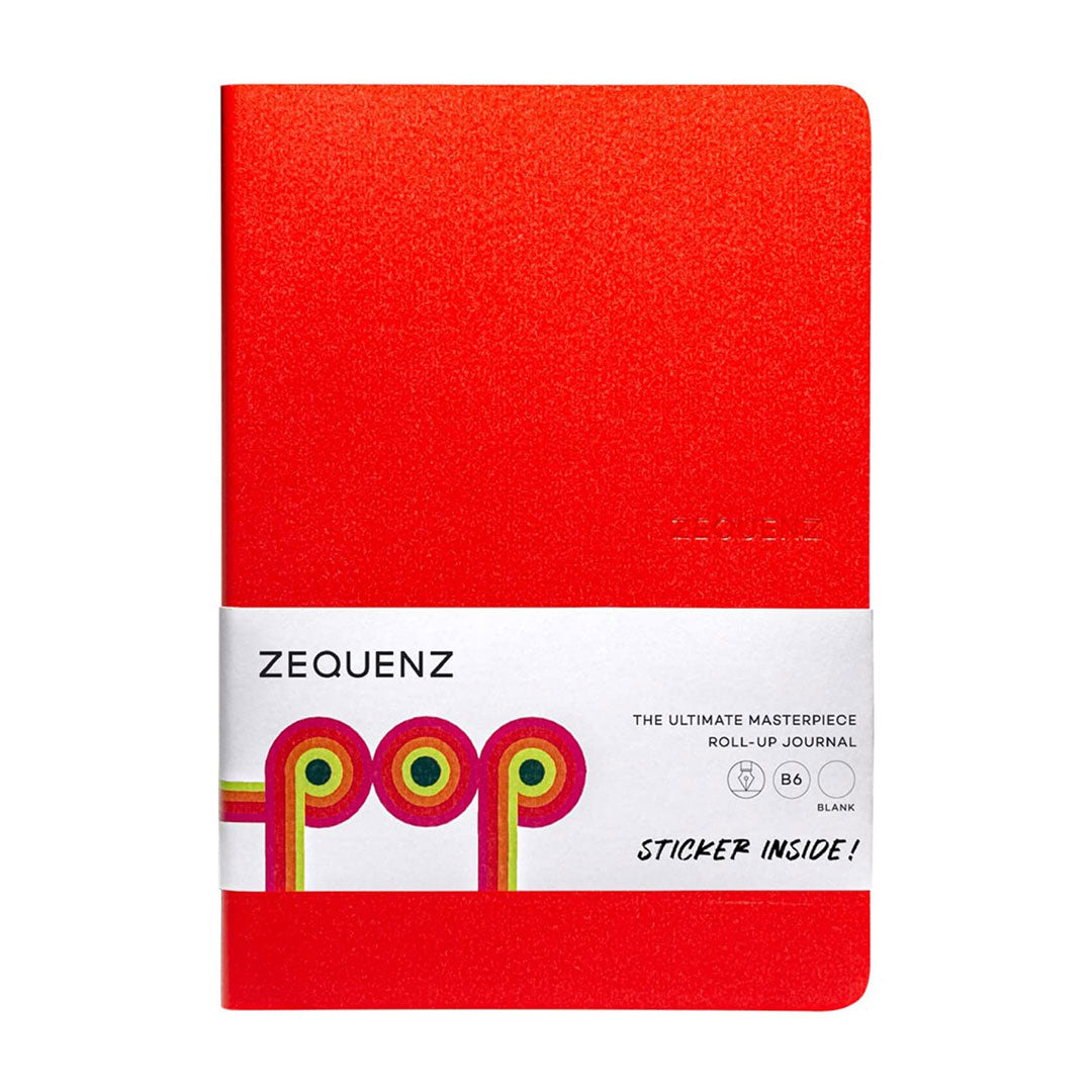 Zequenz | Pop B6 | Poppy Red | Ruled