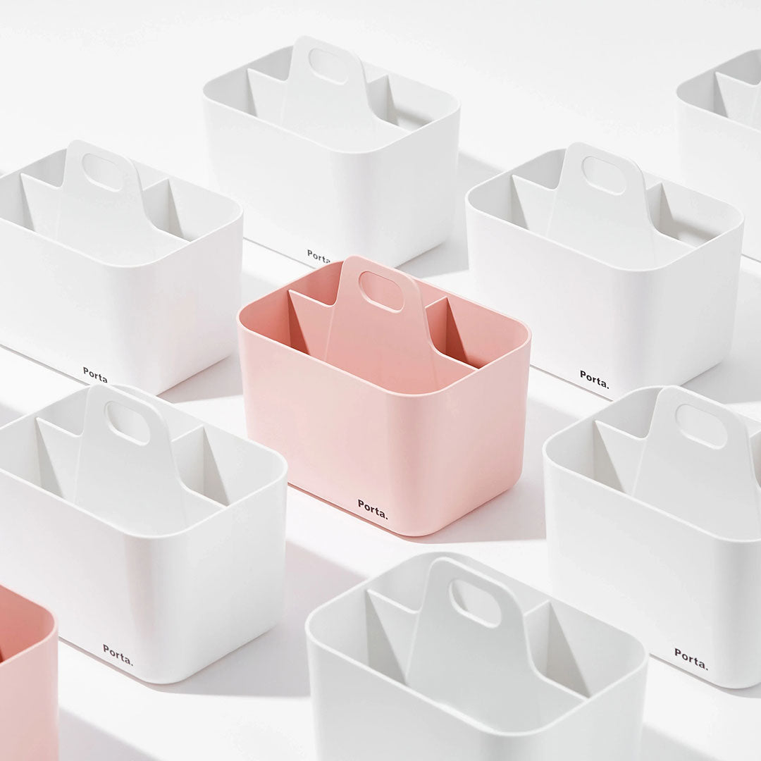 Litem | Portable | Stackable | Mini Organizer | White |Porta Mini | For Office Home & Kitchen