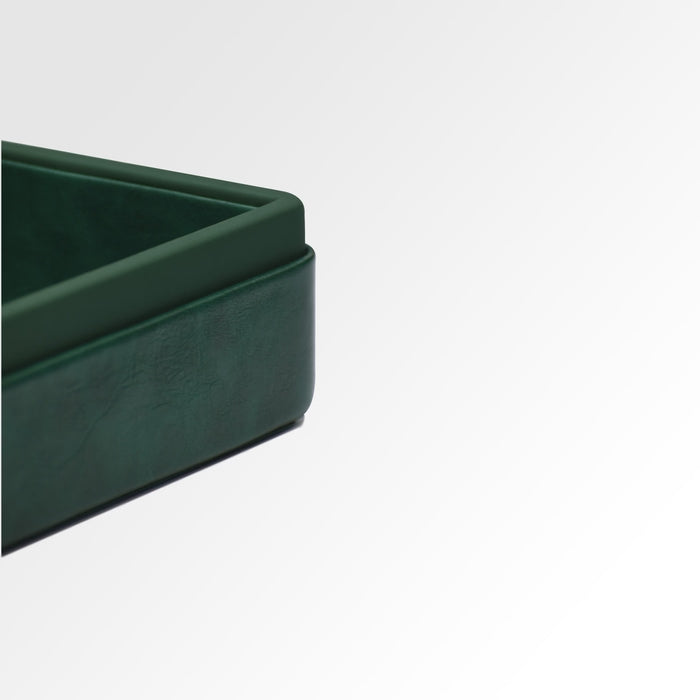 Unmet Desire A4 Paper Tray / Letter Tray | Faux Leather | Moderno | Olive Green