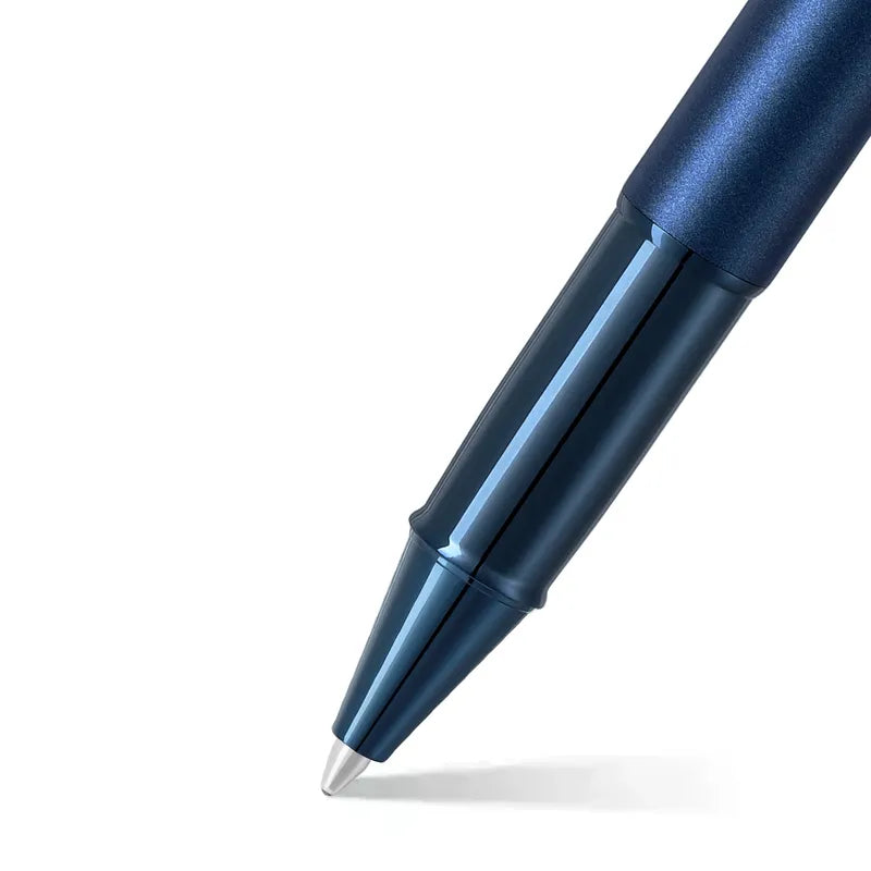 Sheaffer 100 9371 Satin Blue With PVD Blue Trim Rollerball Pen