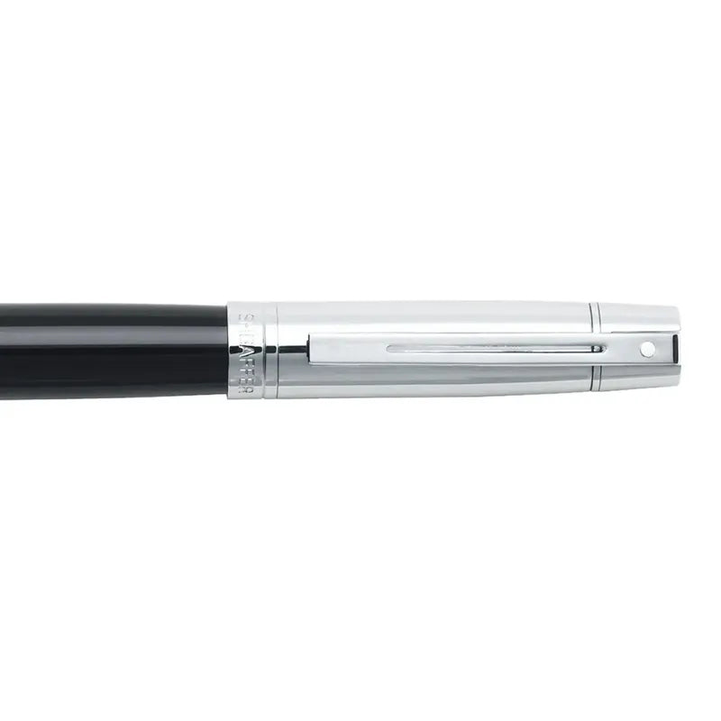 Sheaffer 9314 Gift 300 Glossy Black and Chrome with Chrome Trim Fountain Pen Medium Nib