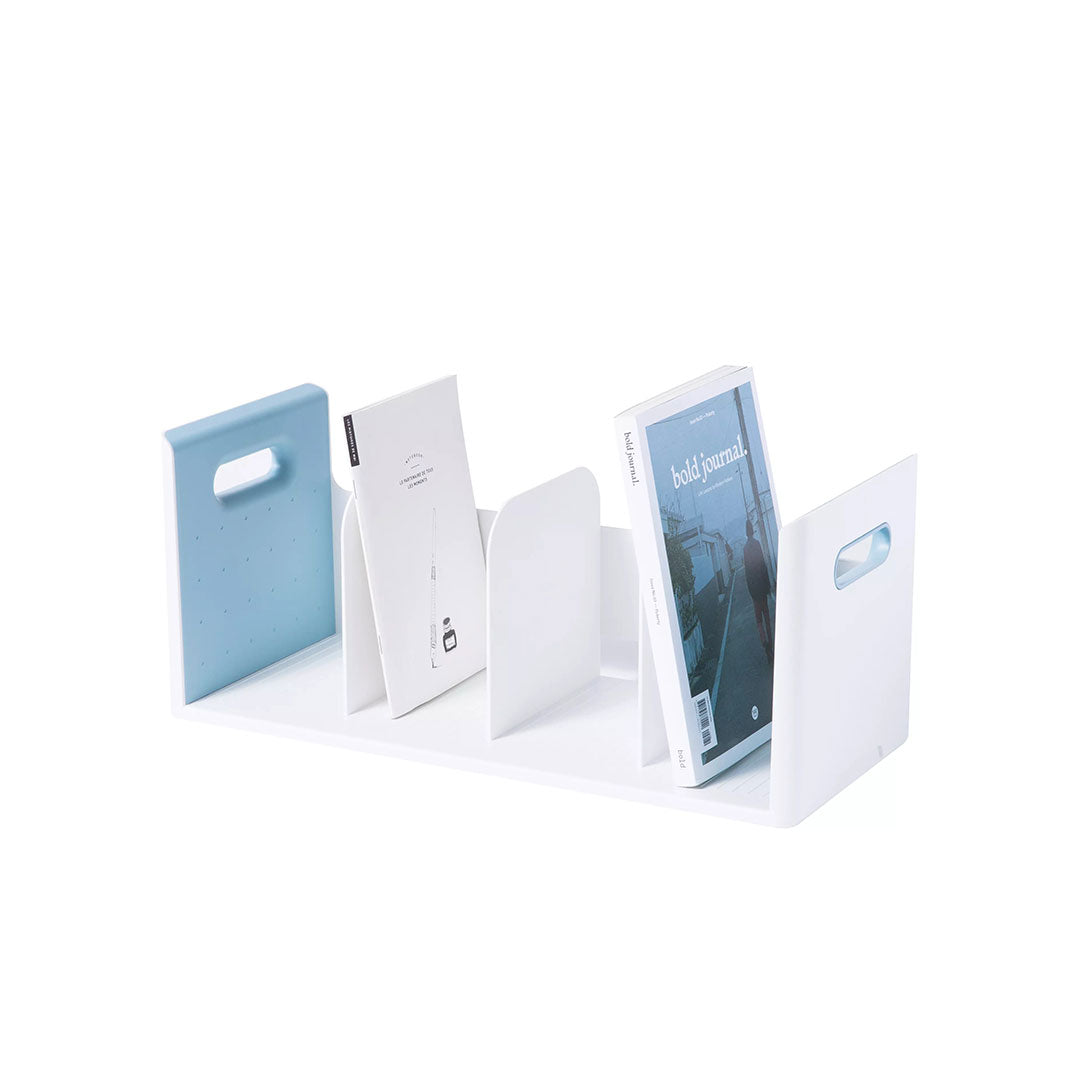 Litem | Book Rack | 4 Compartments | Organizer| Mint |Roomax