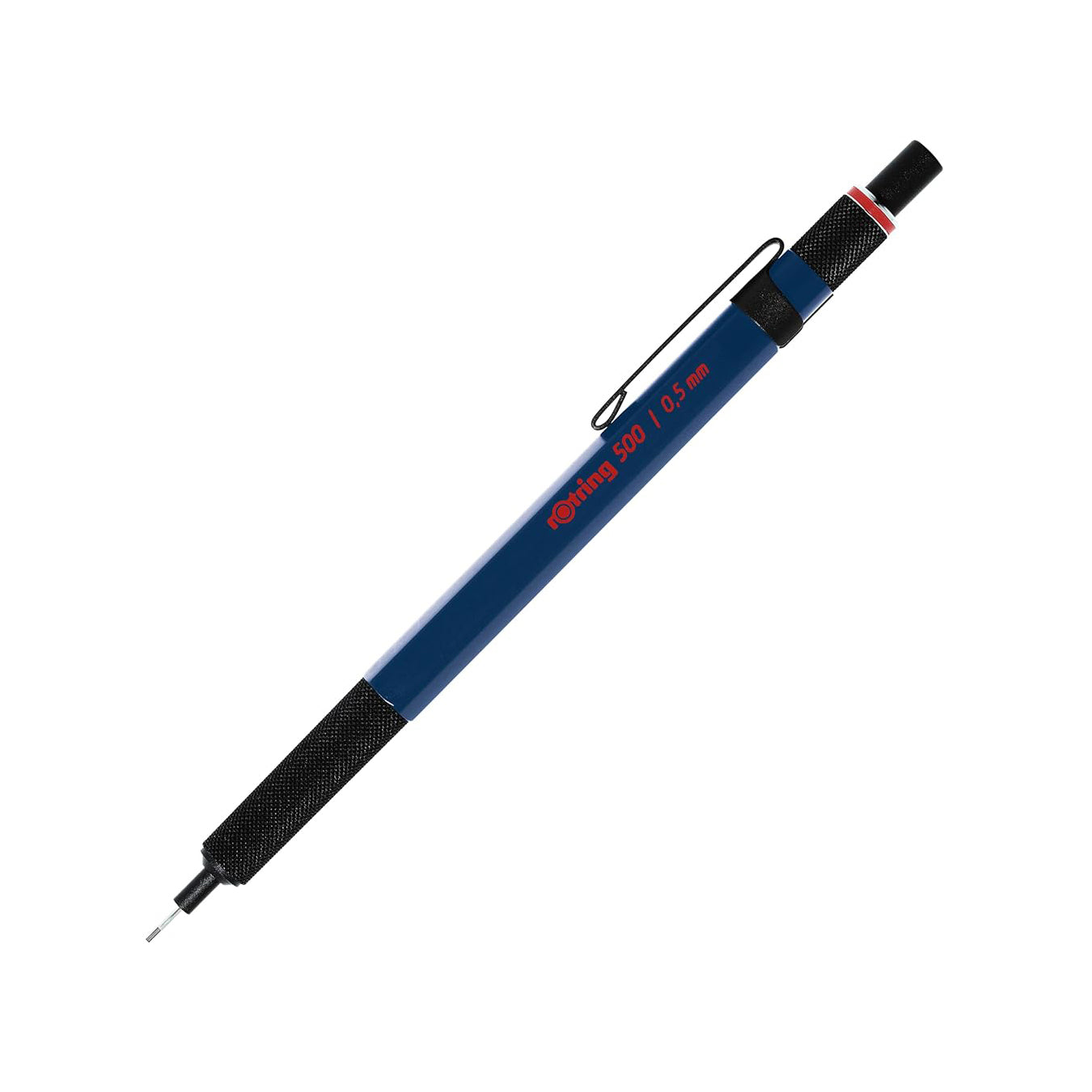 Rotring 500 Mechanical Pencil 0.5mm in Matte Blue on a white background