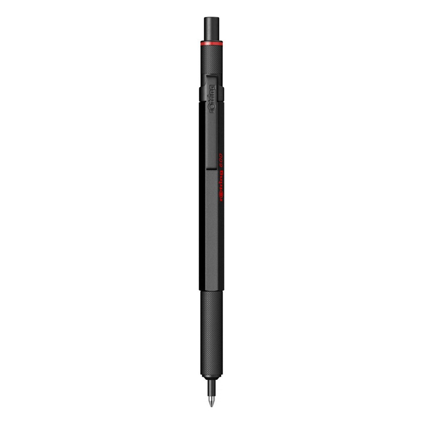 Rotring 600 Medium Point Ballpoint Pen in Black on a white background