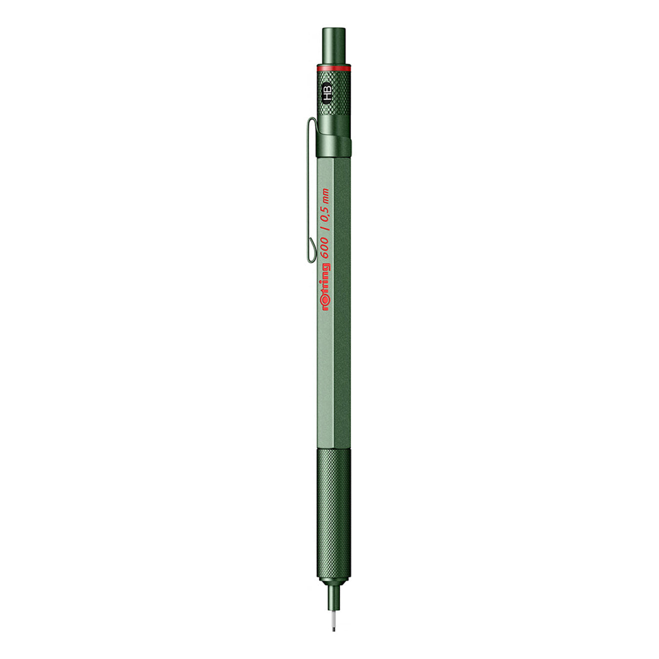 Rotring 600 Mechanical Pencil 0.5mm in Green on a white background