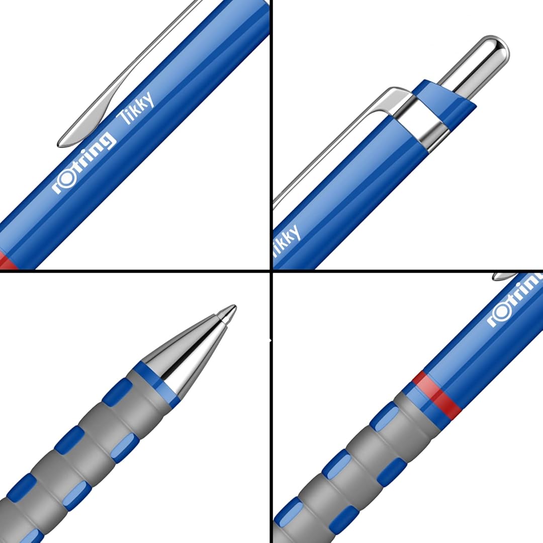 Rotring Blue Ball Point Pen from all angle view
