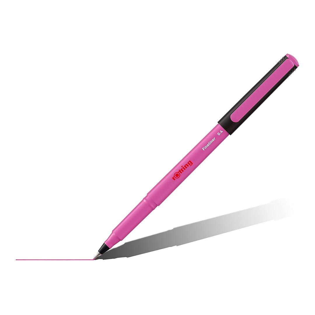 Rotring Liner Fineliner Pens 0.4mm – Assorted Colours (Pack of 4)
