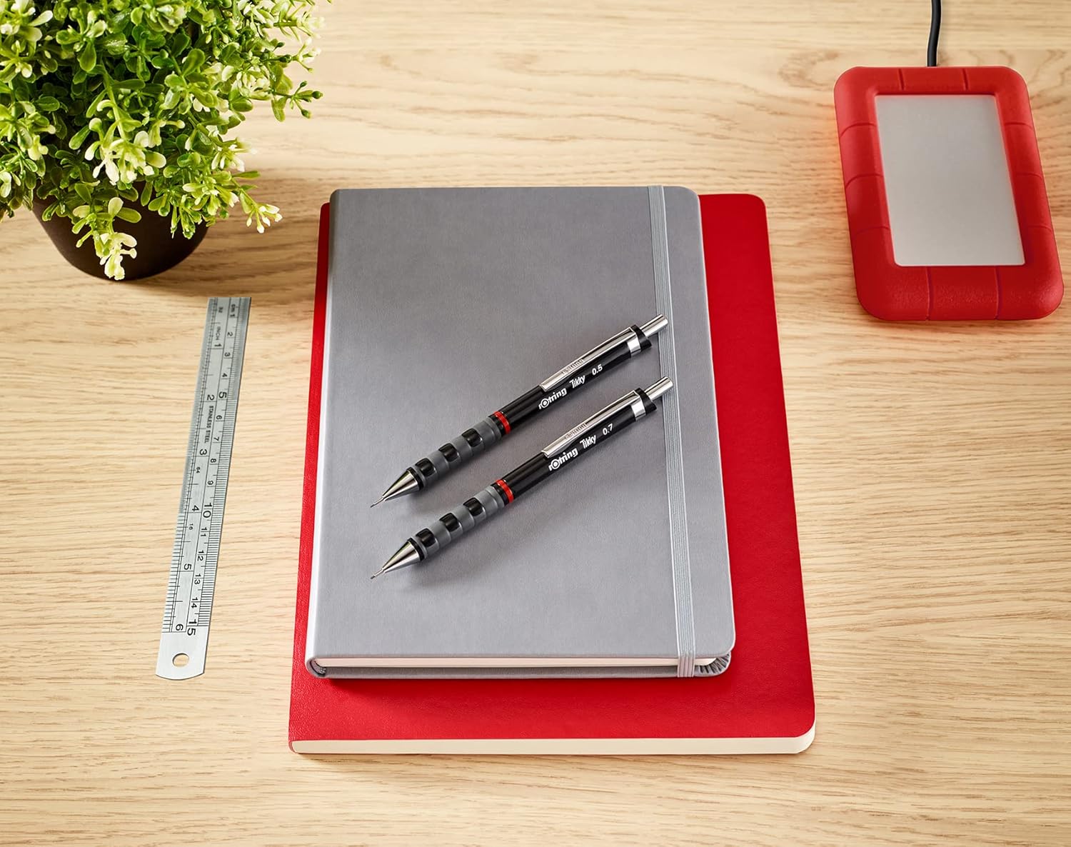 Rotring Tikky 0.5mm Mechanical Pencil – Black with Spare Leads 