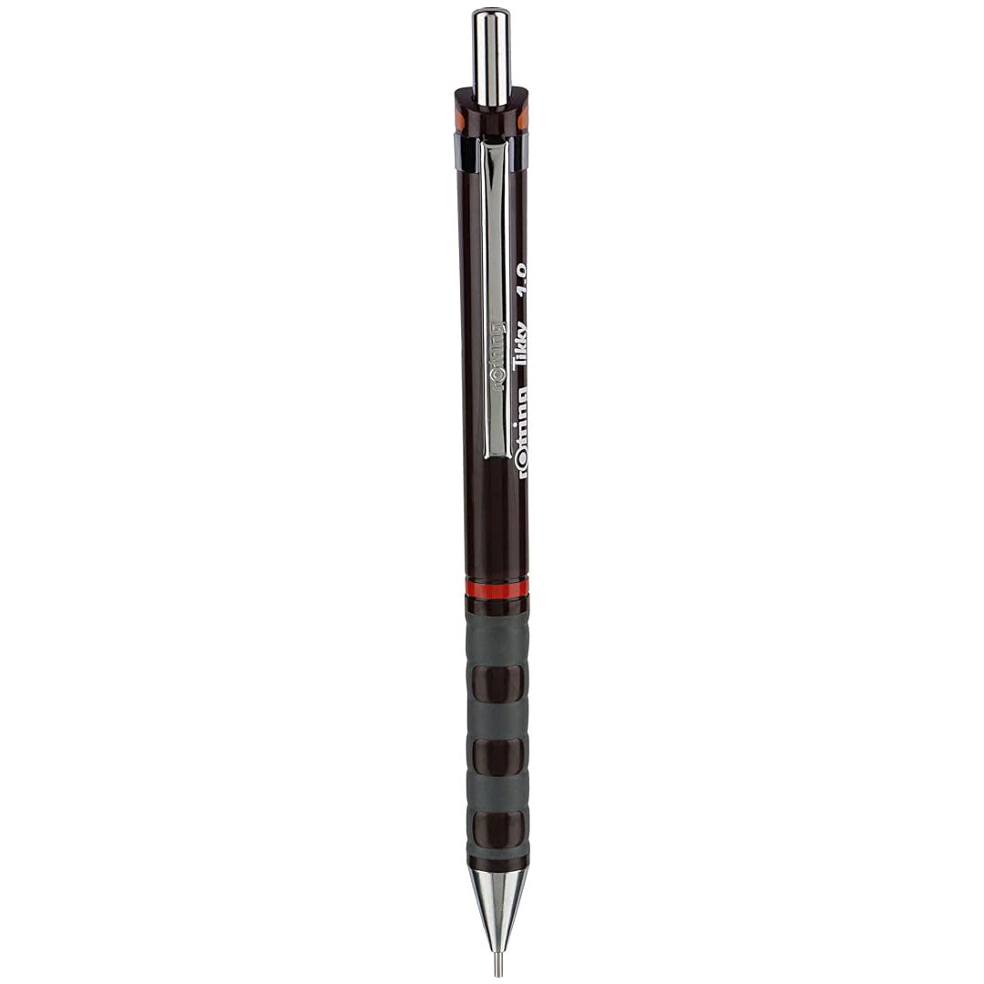 Rotring| Tikky | 1.0mm | Mechanical Clutch Lead Pencil | Burgundy Barrel