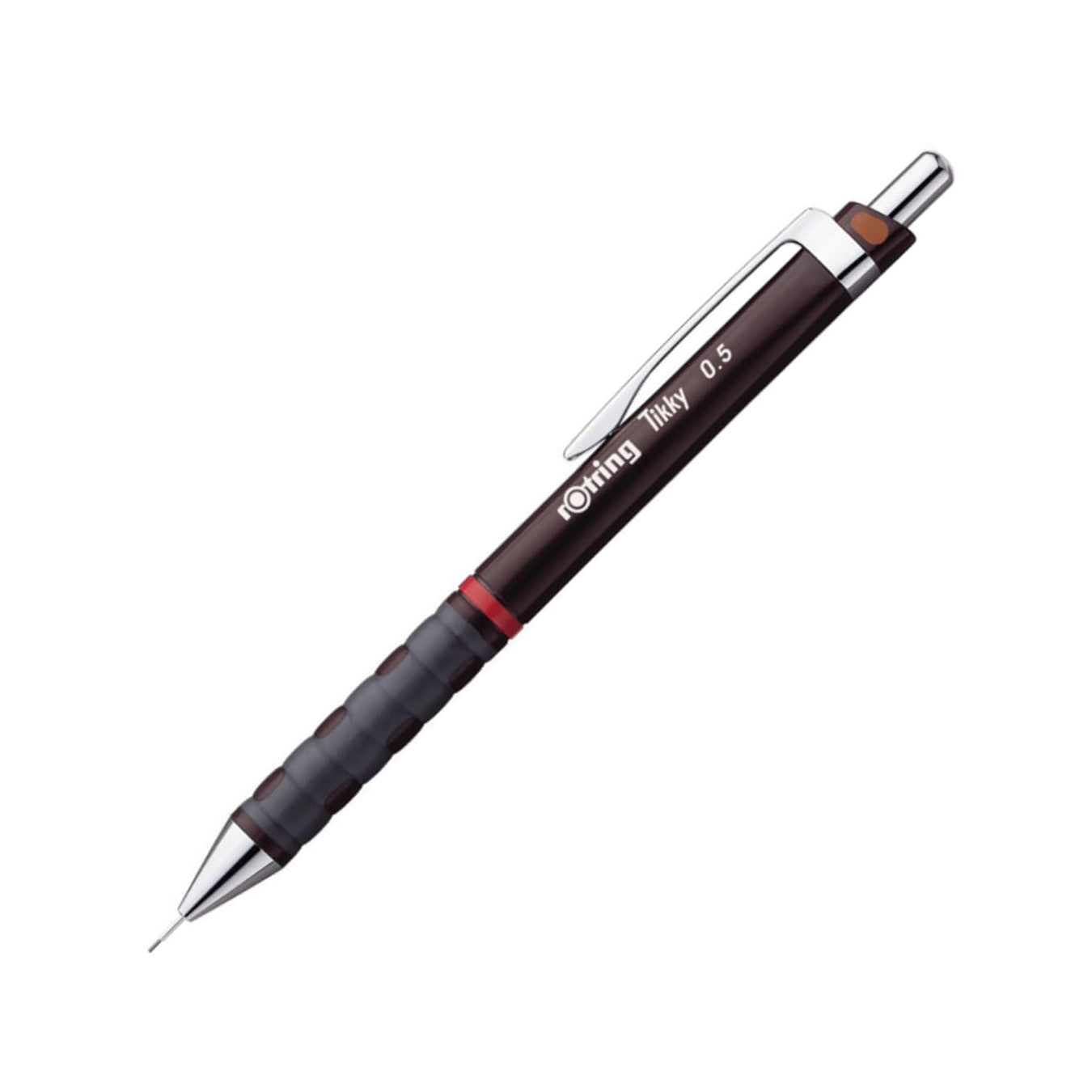Rotring Tikky 0.5mm Mechanical Pencil in Burgundy on a white background