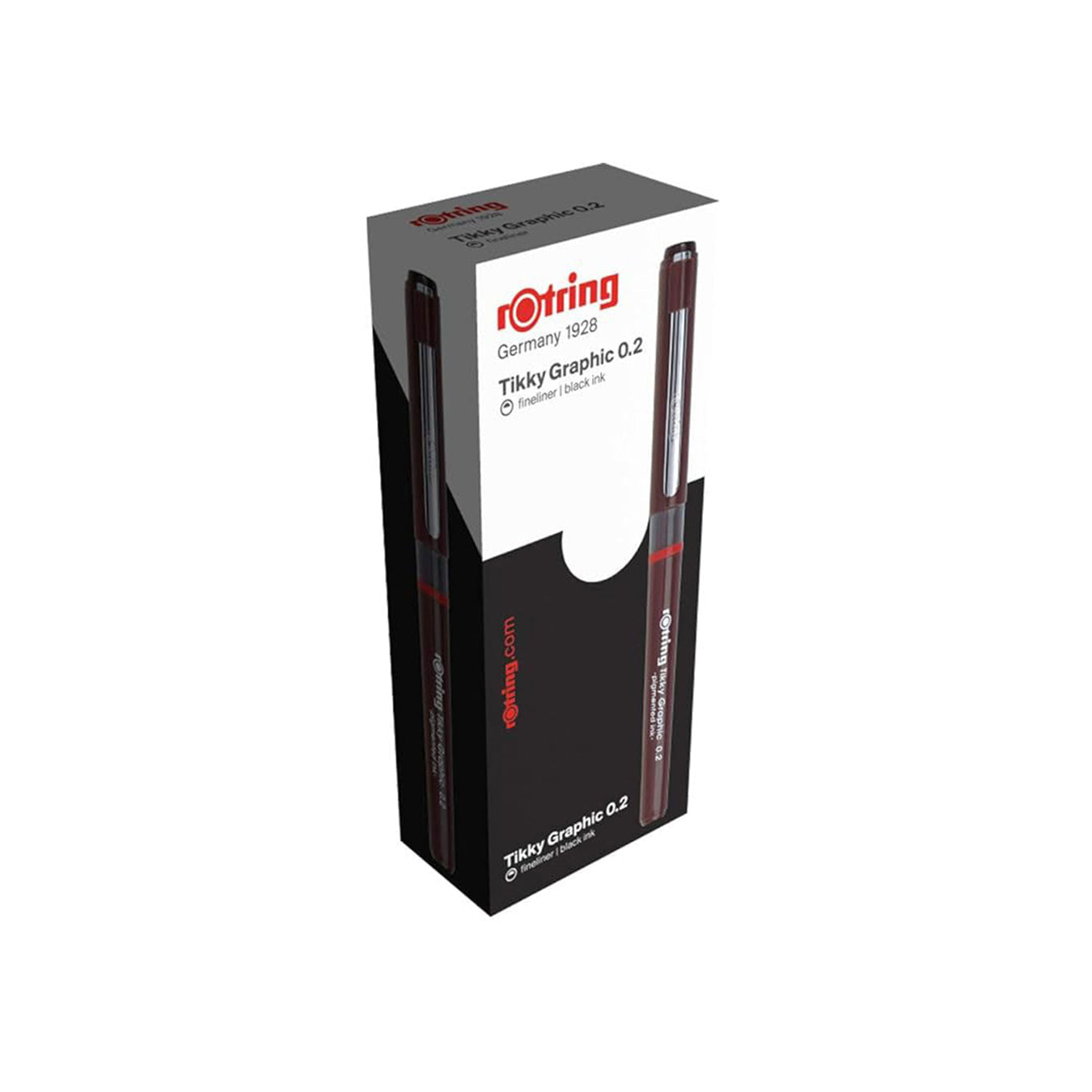 Rohringer Tikky Graphic 0.2 pen packaging on a white background