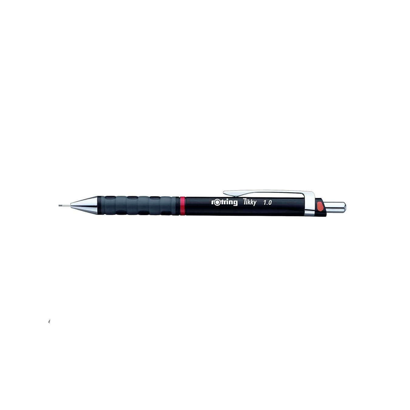 Rotring Tikky 1.0mm Mechanical Pencil in Black Barrel with visible branding on a white background