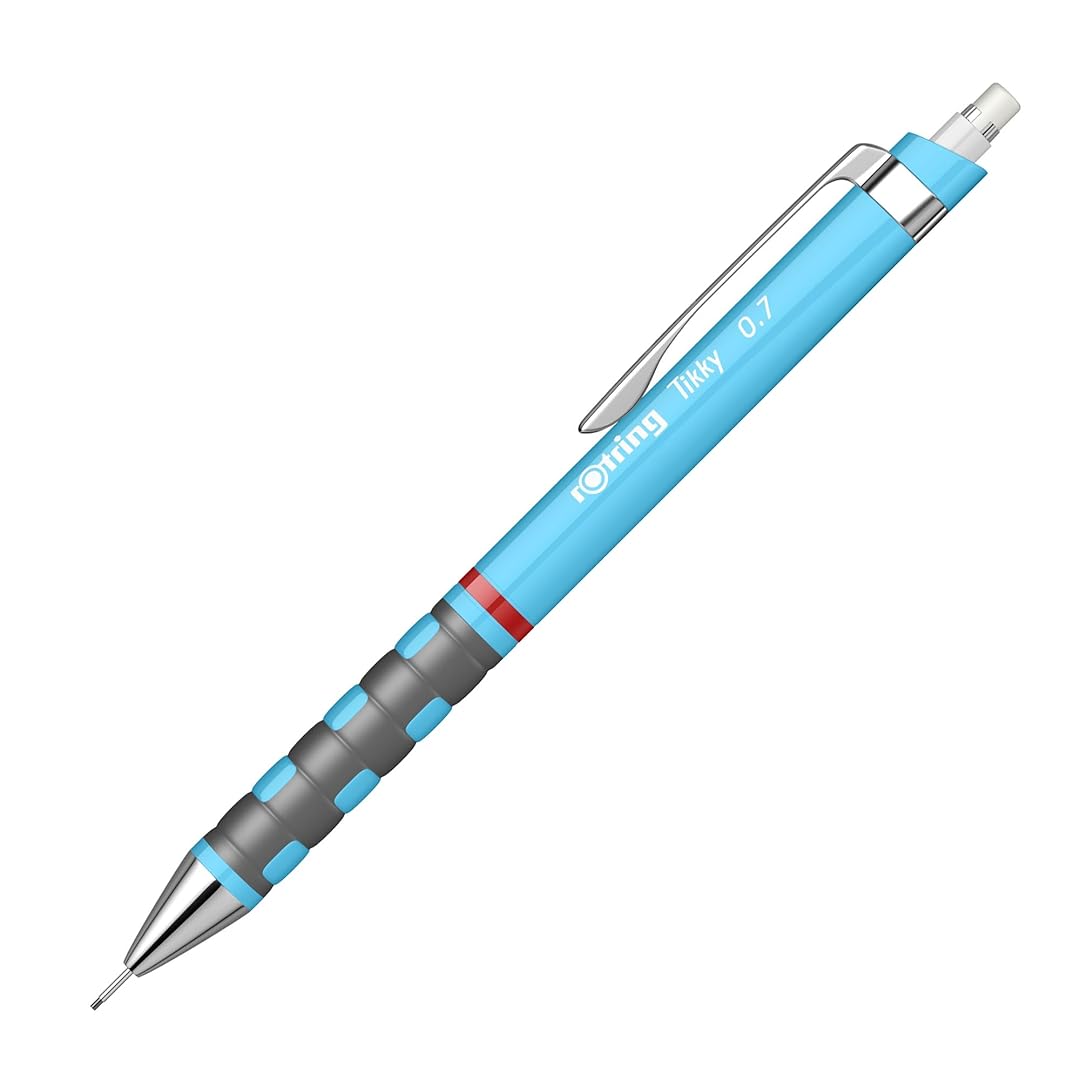 Rotring | Tikky | Mechanical Pencil | 0.7mm | Triangular Ergonomic Grip | Blue