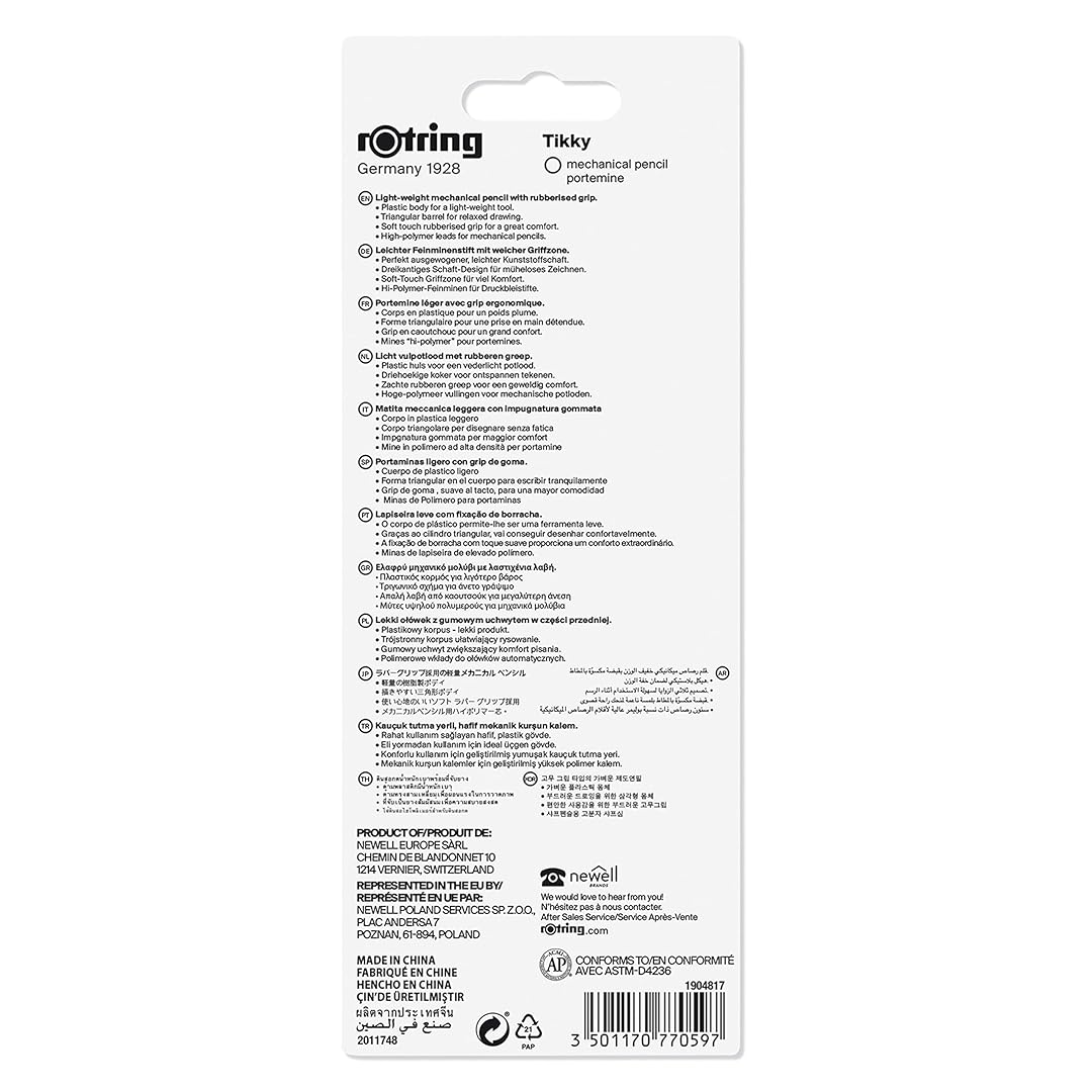 Rotring | Tikky | Mechanical Pencil Set | 0.5mm | Black