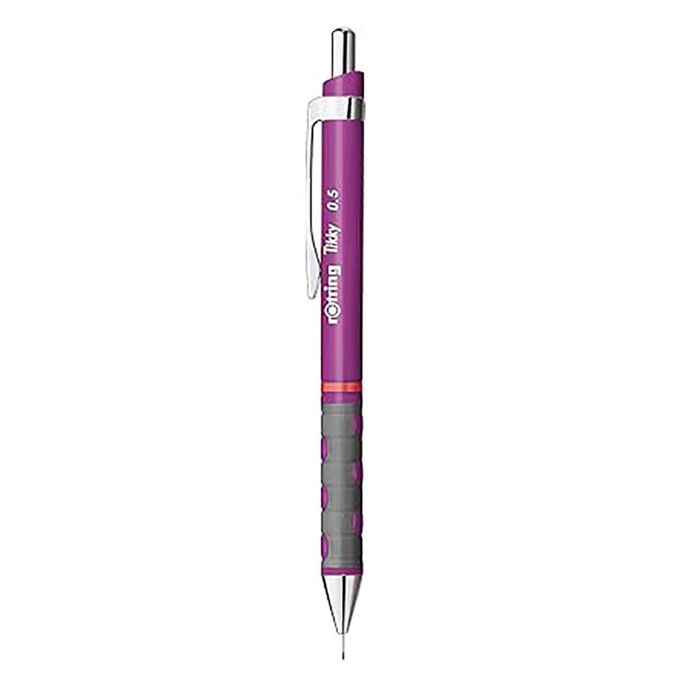 Rotring Tikky 0.5mm Mechanical Pencil in Neon Purple on a white background