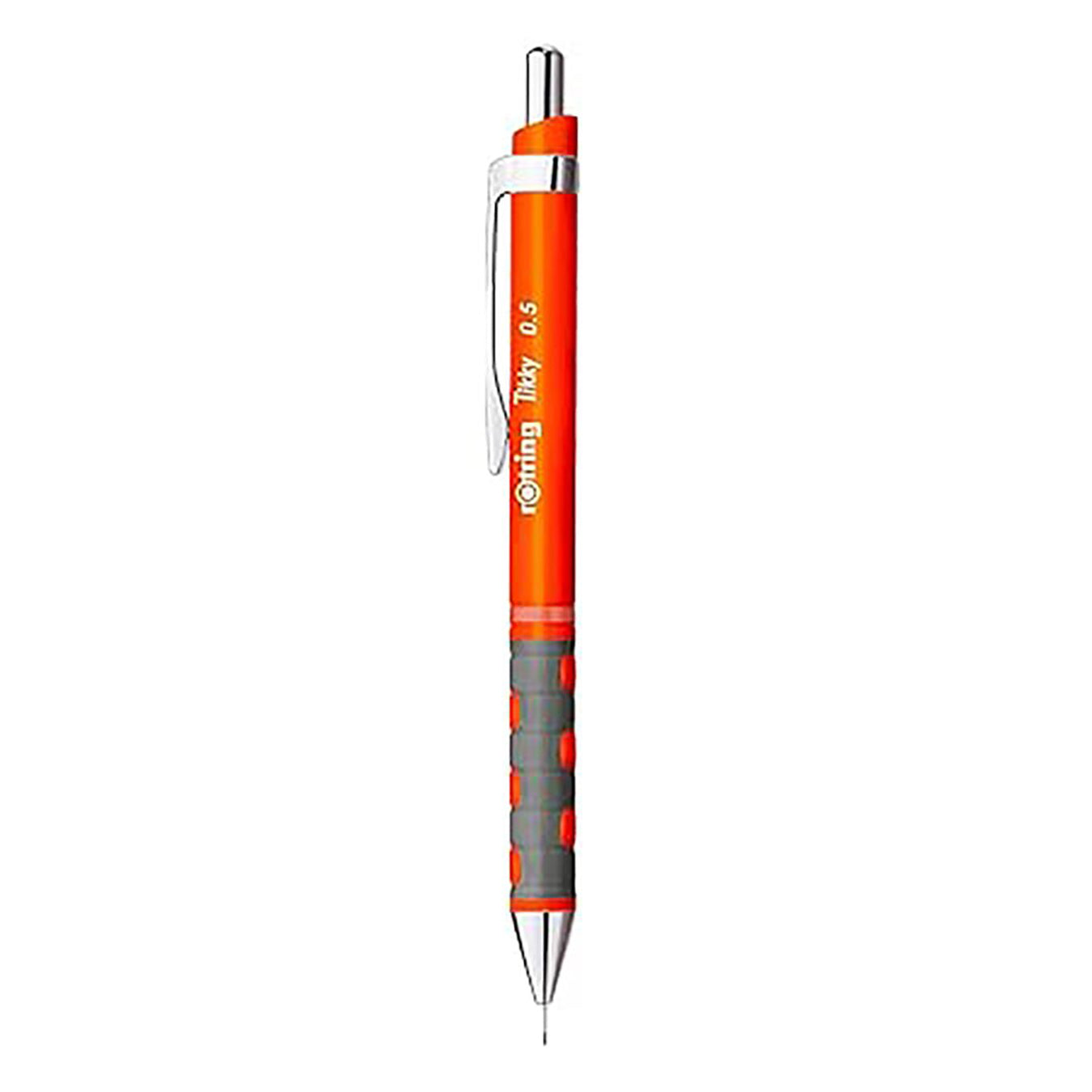 Rotring Tikky 0.5mm Mechanical Pencil in Orange on a white background
